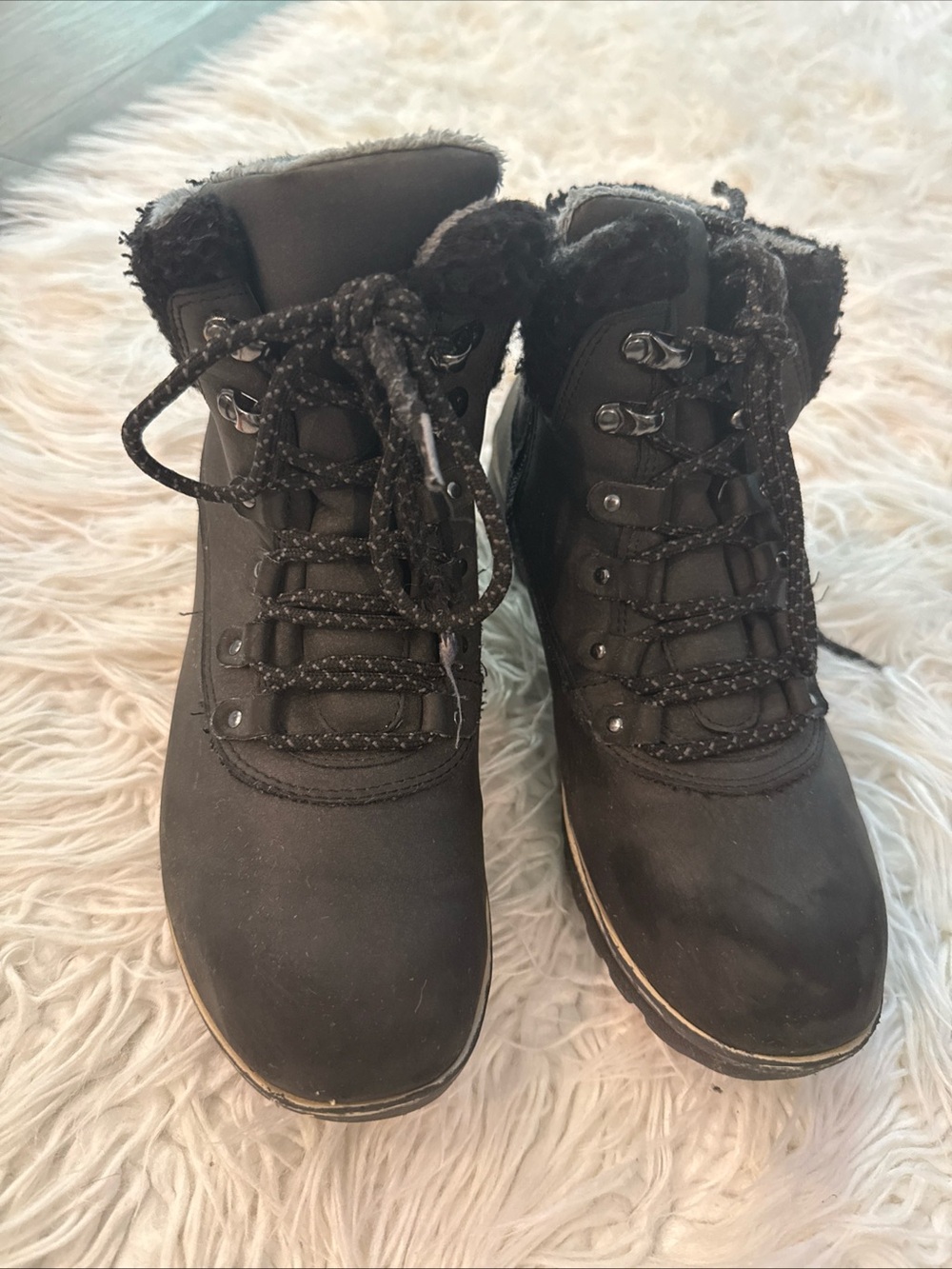 JBU by Jambu Women's Bootie Blue Creek Winter Ankle Boot Black 7M Lace Up